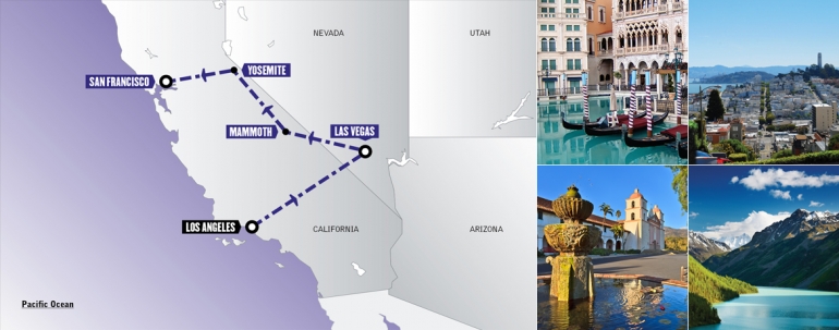 Tour Stati Uniti: Pacchetto Avventura Californiana